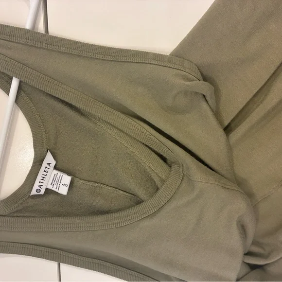 Athleta Sage Green One Piece Jumpsuit - Picture 5 of 5